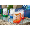 Double Wall Gel Freezer Mug - Set of 4 - Red, Orange, Blue, Green